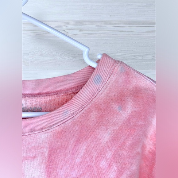 DISNEY STITCH Women’s Tie Dye Stitch Graphic Long Sleeve Sweatshirt - Picture 6 of 12